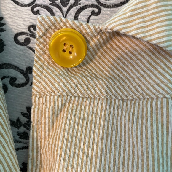 EUC Women’s ANTHRO Tulle Striped Drawstring Neck Short Jacket Size Medium - Picture 4 of 8